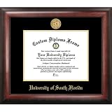 University of South Florida Gold Embossed Diploma Frame