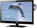 Xoro HTC 2433 HD 59,9 cm (23,5 Zoll) LED-Backlight-Fernseher, Energieeffizienzklasse B (Full-HD, HD DVB-T, HDMI, PVR, integrierter DVD Player) schwarz