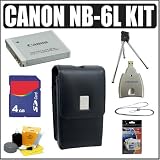 Canon NB-6L Li-Ion Battery Pack + 4GB Accessory Kit