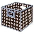 Badger Basket Blue Basket Brown Polka Dot