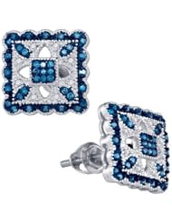 10KT White Gold 0.20 CTW Diamond Fashion Earring