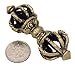 Tibetan Buddhist Brass (Vajra) Thunderbolt Nine Spokes Dorjee/Dorji