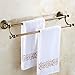 Rozin 4 Pieces Bathroom Hardware Accessories Set Towel Bar Towel Holder Robe Hook Toilet Paper Holder Stainless Steel,Black Color