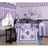 Boutique Brand New GEENNY Lavender Butterfly 13PCS Baby Nursery CRIB BEDDING SET