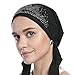 Turban Hat Women Hat Headband Islamic Head Wrap Bonnet Headscarf Muslim Cap (Black)