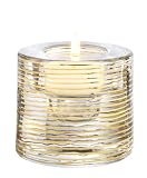Kosta Boda Glimmer Votive with Thin Stripes