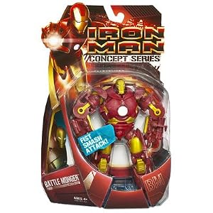 Iron Man Movie Action Figure Battle Monger (Red and Gold)