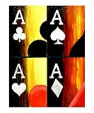 Poker Abstract 4 Stretched Canvas Poster Print by Teo Alfonso, 20x24