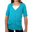 Amy Byer Girls 7-16 Short Sleeve Cardigan Sweater