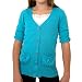 Amy Byer Girls 7-16 Short Sleeve Cardigan Sweater