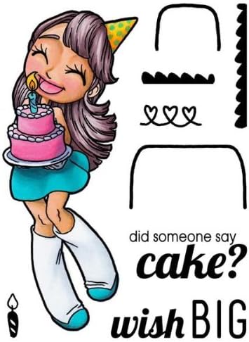 Some Odd Girl Mae 4"X3" Clear Stamp Set-Big Wishes Mae