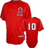 Vernon Wells Jersey: Adult Majestic Scarlet Authentic Cool Base&Atilde;&cent;&acirc;��&Acirc;&cent; Batting Practice Los Angeles Angels of Anaheim Jersey