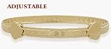 Adjustable Yellow Gold Baby Heart Bracelet