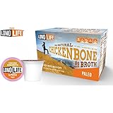 LonoLife Chicken Bone Broth 8g Protein - 10 Count Paleo Snack - For your Keurig&reg; Style Brewer