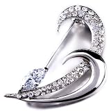 Swarovski Crystal Waves Of Love Vintage Brooches And Pins