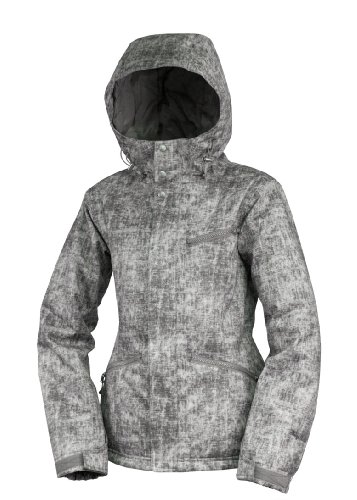 Betty Rides Women's Acid Wash Nicole Parka Snowboard/Ski Jacket (Acid Grey, Medium)