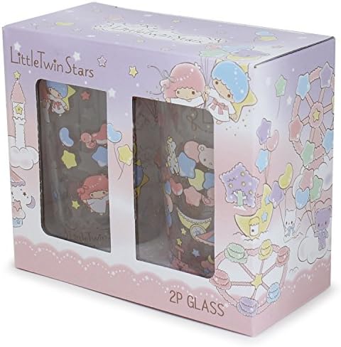 Sanrio frosted glass 2 pieces set 260 ml little twin stars TJ-2920378