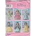 Simplicity 5705 18" Doll Disney Princess Costume Pattern Fits American Girl Dolls (Tinkerbell, Sleeping Beauty/aurora, Cinderella, Snow White, Ariel, Belle)