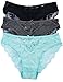 Cotton Cantina 3 or 6 Pack Bikini Panty w Lace Back