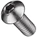 18-8 Stainless Steel Socket Cap Screw, Metric, Button Head, Internal Hex Drive, Plain Finish, Meets DIN EN ISO 7380 Specifications, Right Hand Threads
