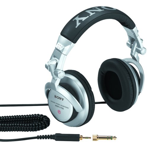 SONY MDRV700DJ STUDIO MONITOR SERIES DJ HEADPHONES (SILVER)