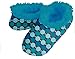 Snoozies Womens Plaids and Stripes Fur Plush Fleece Lined Footcoverings