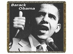 Barack Obama For President Tapestry Throw Blanket