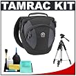 Tamrac 5767 Velocity 7x Pro Photo Digital SLR Camera Sling Bag (Black) + Tripod + Accessory Kit for Canon Rebel T3, T3i, T1i, T2i, EOS 60D, 5D, 7D, Nikon D3000, D3100, D5000, D5100, D7000, D300s, Olympus Evolt E-5, E-30, E-620 & Sony Alpha A560, A580, A33, A35, A55