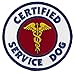 CERTIFIED SERVICE DOG Sew-On Embroidered Patch - 3