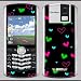 Blackberry 8100 Pearl cute hearts Skin 31055