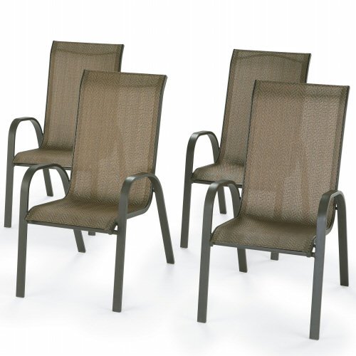 Outdoor Oasis Patio Avondale Stackable Sling Chairs - Set of 6