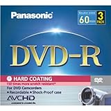 IMAGE OF New Panasonic 8cm Write Once Dvd R Camcorders 3 Pack 2.8 Gb 120 Minutes Storage Capacity Jewel Case