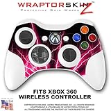 Lightning Pink Skin by WraptorSkinz TM fits XBOX 360 Wireless Controller (CONTROLLER NOT INCLUDED)