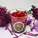 Red rose hana beeswax candle with jasmine scent