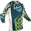 Fly Racing Kinetic Youth Boys MX Motorcycle Jersey - Green/White