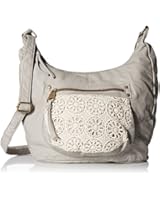 T-Shirt & Jeans Washed Hobo With Crochet Convertible Cross Body