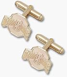 Ohio State Buckeyes 5/8 Athletic O Gold Plated Cuff Links - 1 Pair