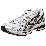 ASICS Men's GEL-Kayano 15 Running Shoe,White/Brass/Black,8.5 D US