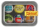 #1 Teacher Bottle Cap 6 pc Magnet Set w/ Case #1 Teacher Bottle Cap 6 pc Magnet Set w/ Case