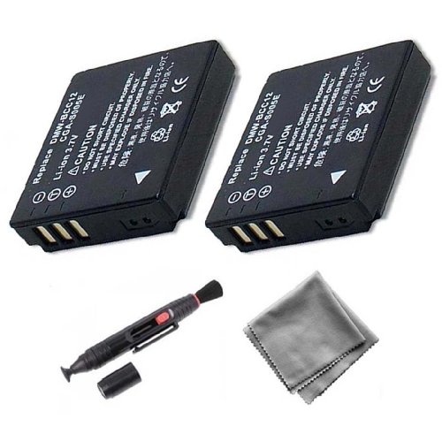UltraPro 2-Pack CGA-S005e High-Capacity Replacement Battery for Panasonic Lumix DMC-LX1 DMC-LX2 DMC-LX3. Also Includes: Deluxe MicroFiber Cleaning Cloth, Lens Cleaning Pen