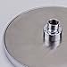 KES Extra Large 8-Inch Drenching Rain Fall Shower Head Fixed Mount with Swivel 1/2 Metal Ball Connector, Polished Chrome,J201S8