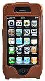 CrazyOnDigital Leather Protector Case with Belt Clip for Apple iPhone 4G (B ....