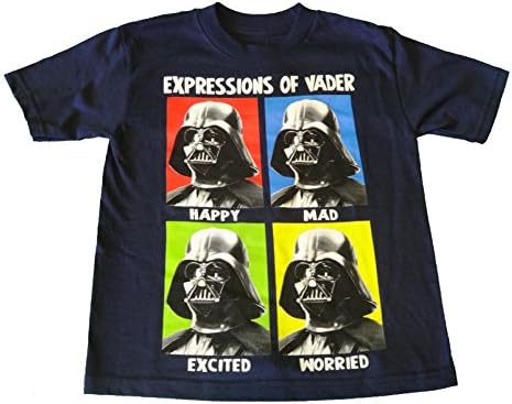 Star Wars Expressions of Darth Vader Black Child Shirt X-Small