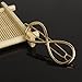 Susenstone Fashion Women Positive Infinity Gold Barrette Hairpin Hair Clip Headband