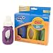 Evenflo COuncey 3 Pack Glass Bottle with Sleeve ,4 Ounce, Colors May Vary