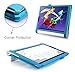 Lenovo Yoga Tablet 2 10 inch Case, FYY Premium Detachable PU Leather Case Stand Cover with Hand Strap and Card Slots for Lenovo Yoga Tablet 2 10 Inch(Android Version Only) Cyan (With Auto Wake/Sleep)