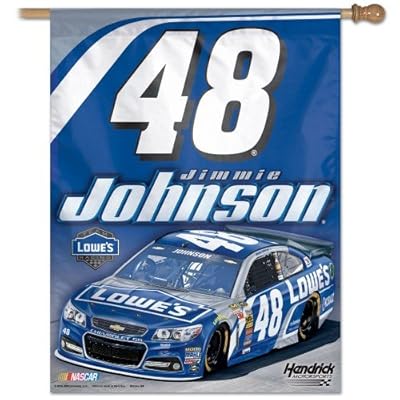 Jimmie Johnson #48 2015 NASCAR 27" x 37" Vertical Flag, #42699015