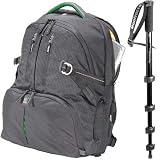 Kata-Manfrotto KT DR-467-BGMP Digital Rucksack Promotional Bundle with Free Manfrotto 790B Modo Monopod (Black with Green Accents)
