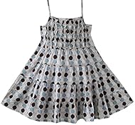 Girls Shirred 2015 Cotton Party Dress 