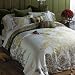 51Qs2I CEgL. SL75  Luxurious SEVEN (7) Piece Set, WHITE Damask Stripe, EASTERN KING Size, 4pc BED SHEET SET & 3pc DUVET SET, 1200 Thread Count Ultra Soft Single Ply 100% Egyptian Cotton, 1200TC Sheet & Duvet Set includes Two (2) Shams & TWO (2) Pillow Cases